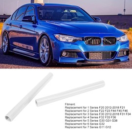 Aramox Pack of 2 Front Grille Strips, Front Grill Strips, Grille Insert, Decorative Decoration, Car Accessories, Compatible with 1 2 3 4 5 6 7 Series F20 F22 F30 G30 G11 (White)