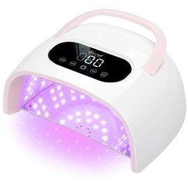 Shexnail UV LED Nail Lamp for Gel Nails, Professional Nail Dryer with Smart Sensor, Fast Curing Gel Nail Lamp with 4 Timers, Large Capacity for Hands & Feet, Detachable Base, Salon & Home Use