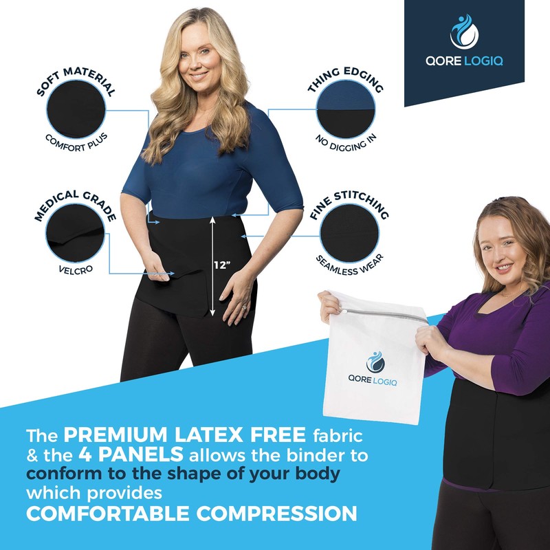 QORE LOGIQ Plus Size Abdominal Binder Post Surgery for larger