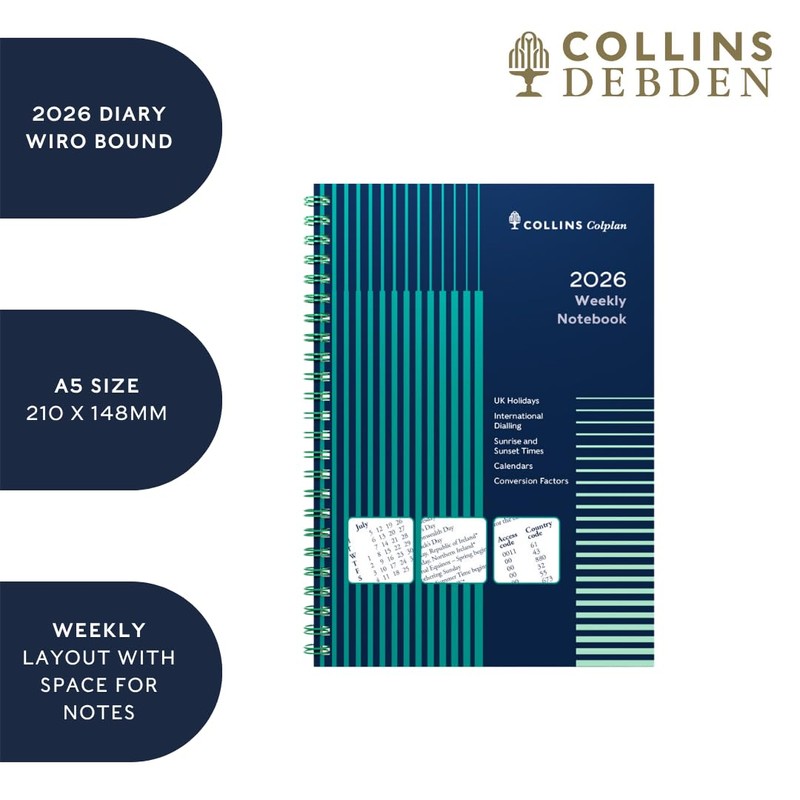 Collins - Colplan - 2026 12 Month Calendar Year Planner,
