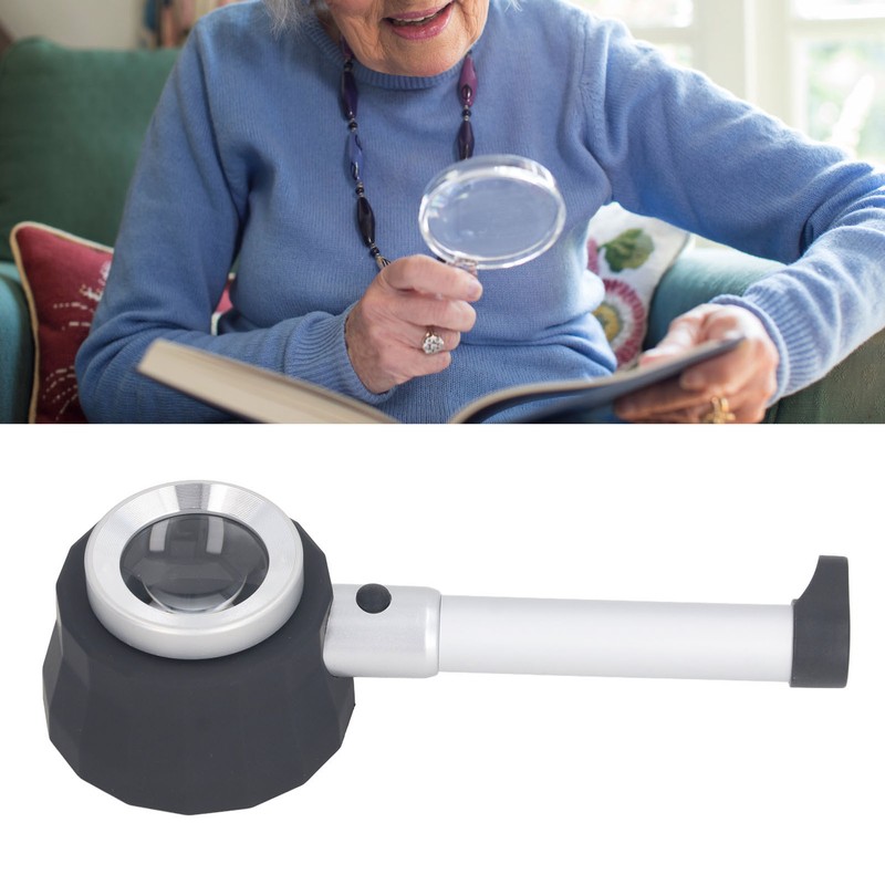Handheld Microscope with LED Light Scale 45X Electronic Digital Portable
