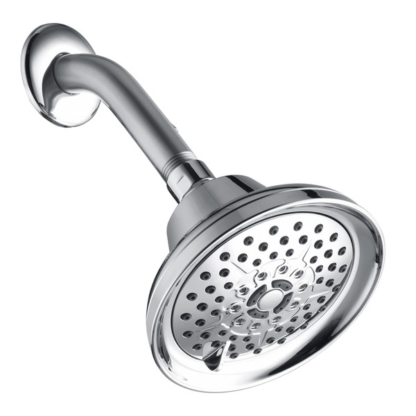 Rainovo 6 Spray Settings High Pressure Shower Head 5" Rain
