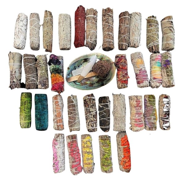 Two Handmade 4” Sage Smudges Custom Incense - Variety (Rosemary)
