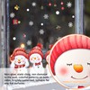 Christmas Window Clings Snowman Anti-Collision Decals Glass Alert Static Decals
