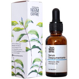 Bienestar NEEM ERFRE Serum despigmentante con Niacinamida 5% + Vitamina C Liposomada 7% + Ácido Kojico 2% + Extracto de chicharo Incrementa luminocidad y Unifica tono facial
