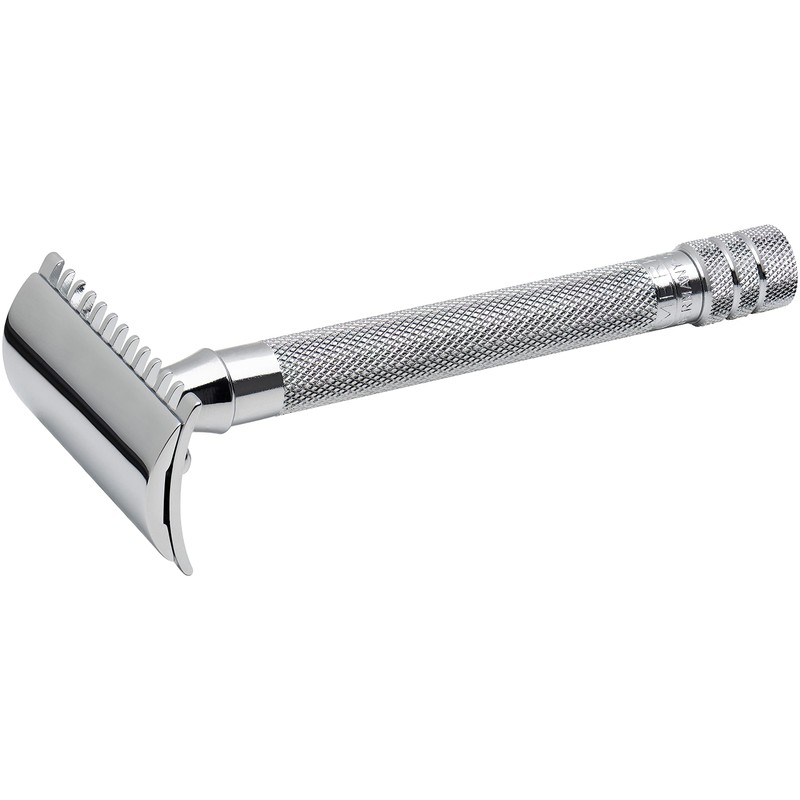 MERKUR 25C Double Edge Safety Razor in Bright Chrome with