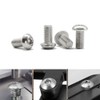 M5 x 12mm Hex Socket Screws 100 Pieces,Stainless Steel, Button