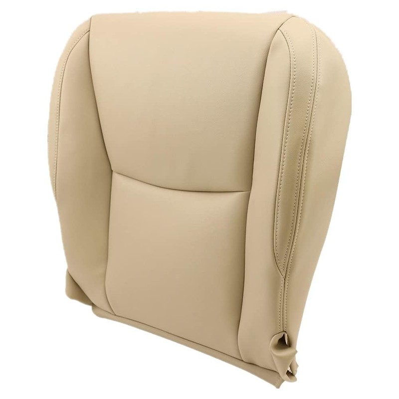 SecosAutoparts Front Driver Bottom Leather Seat Covers Light Tan Upholstery