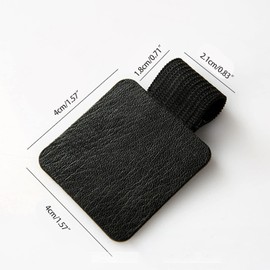 BWESOO 5 Pack Multicolour Pen Holder Strong Adhesive Leather Pencil Elastic Designed for Pencil Rollball Pens Stylus Pen Pencil Pencil Holders Desk Supplies Holders and Dispensers