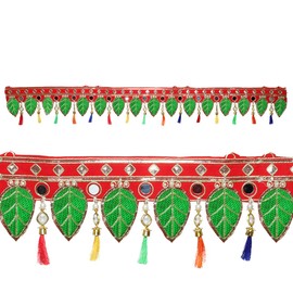 Aditri Creation Artificial Mango Leaf Garland Door Toran Decorative Ornaments for Hanging Parties Indian Traditional Gifts Toran Bandhanwar For Decorations Home Entrance Temple (Size 42")