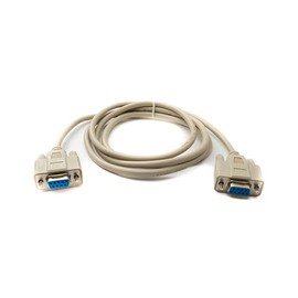 System-S D Sub Cable 150cm 9 Pin Female to Female RS232 DB9 Adapter in Grey