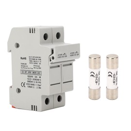 TICFOX DC Fuse 15A Solar PV Fuse Short Circuit Protection Breaking Protection 32A 2P PV Fuse Holder Set 1000VDC