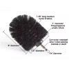 SHYN ABRASIVES 4 PACK Black Ultra Stiff Drill Brush SET