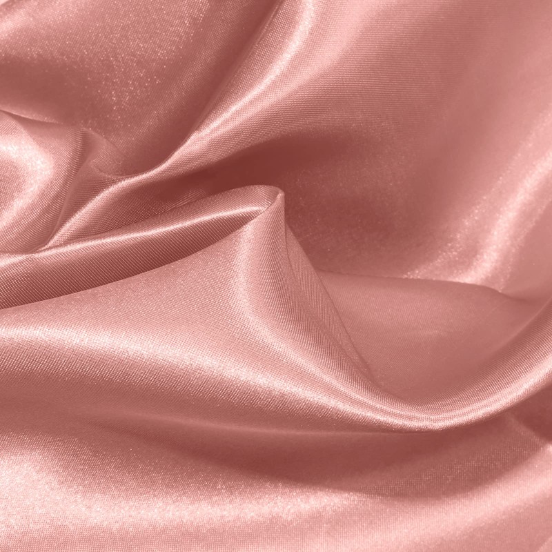 VACVELT Satin Fabric by The Yard, 60 Inch Wide Rose
