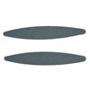 2pc Sharpening Stones Flat Boat Shaped Aluminium OxideBlades Shears Scissors