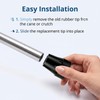 4PCS Rubber Cane Tips 3/4 Inch Heavy Duty Walking Cane