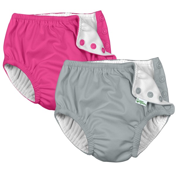 i Play (2 Pack) Unisex Reusable Absorbent Baby Swim Diapers
