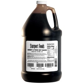 Starport Foods Sweet and Thick Soy Sauce - Gluten Free, Vegetarian,1 gallon, NET WT 10.2 LB (4.6 kg)