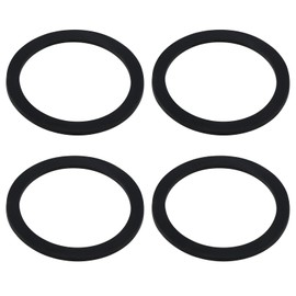 ECSiNG Pack of 4 90 mm Drain Siphon Replacement Rubber Drain Seal 105 mm x 85 mm x 4 mm Replacement Rubber Washer for Drain Fitting in Bathroom O-Ring for Shower Trays