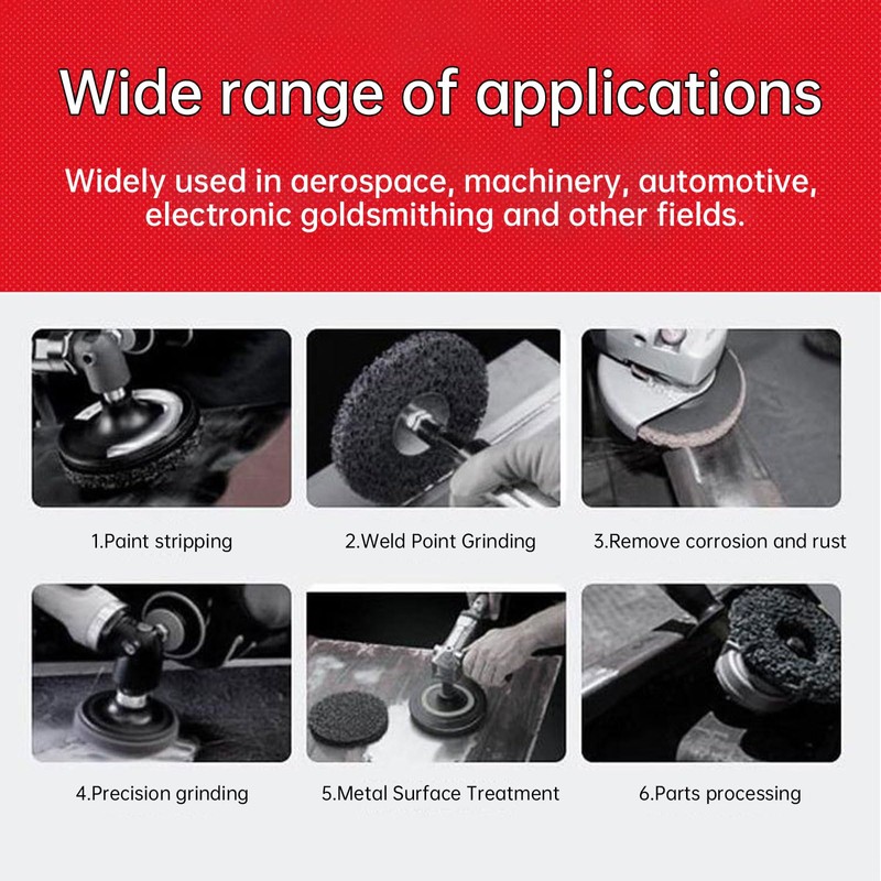 12 PCS Quick Strip Disc for Drill, 1/4" Roll Lock