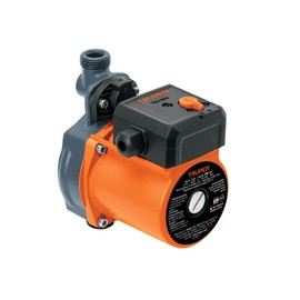 Truper 1/6 HP Pressurizing Pump, Black, Industrial, Plastic, 25 L/min Flow, 9m Max Height