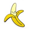 Pinsanity Cute Happy Yellow Banana Enamel Lapel Pin