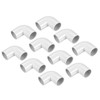 sourcing map PVC Pipe Connector 90 Degree Elbow Fitting 25