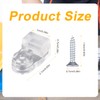 10pcs Glass Retainer Clips with Screws, Cabinet & Storm Door