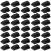 Clips Autoadhesivos para Organización de Cables, 40 Piezas, Negro, Plástico,