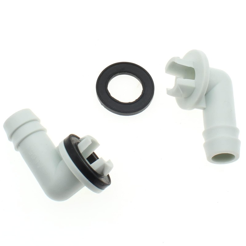 HAJXZH 2 Pcs AC Drain Hose Connector Elbow Fitting 3/5