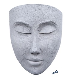 Face Planter Face Pot Resin Unique Design Decoration Vintage Weather Resistant Flower Pots for Garden Patio Yard