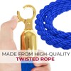 Set of 6 Blue Twisted Rope 5FT – Durable Barrier