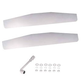 CHDT66 Mud Flap Weight 2 pcs Pack, Chrome Mud Flap Weights for Semi Truck, 4 X 24 inch, Welded, All Hardware and Tool Included