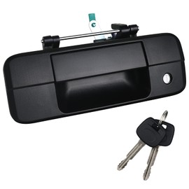 Osompar Exterior Tailgate Handle with Key Lock Cylinder for Toyota Tundra 2007-2013 Replaces 69090-0C040 690900C040 81213 Liftgate Latch Handle Assembly