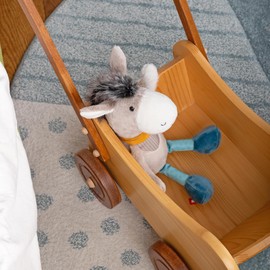sigikid 43238 Patchwork Soft Toy, Multi-Colour/Donkey