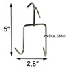 TIHOOD 4Pack Smoker Hooks - Stainless Steel Bacon Hanger, Roast