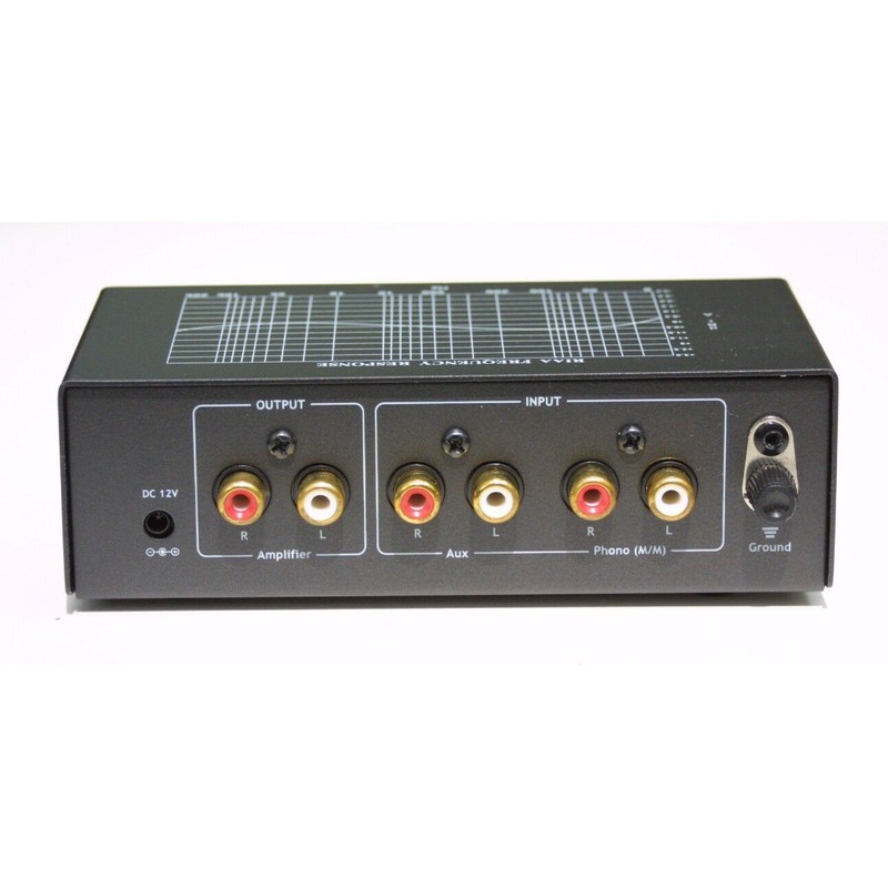 Technolink (TEC) TC-753LC Black Phono Preamp w/Level Control and AUX