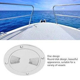 flexman Boat Deck Round Plate, Non-Slip Boat Hatch Made of 316 Stainless Steel, Removable Inspection Hatch for Marine Boats, Deck Plate for Access to Boats and Motorhomes (3 Inches)