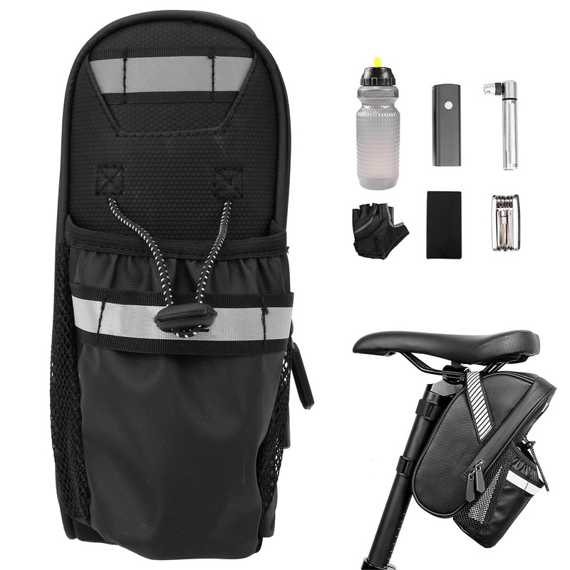WHEEL UP Portable Waterproof Bike Saddle Pouch with Water Bag
