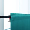 KOUFALL Teal Kitchen Curtains Valances 24 Inch Length Set of