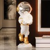 Astronaut Statue, Spaceman Sculpture, Home Decor Sculpture, Cool Metal mask