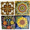 Escanver 20x Azulejos Mosaicos Premium Talavera Confetti Relieve 10cm