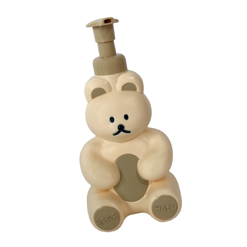 Foam Pump Bottle Cute Bear Shape Large Capacity Foaming Soap