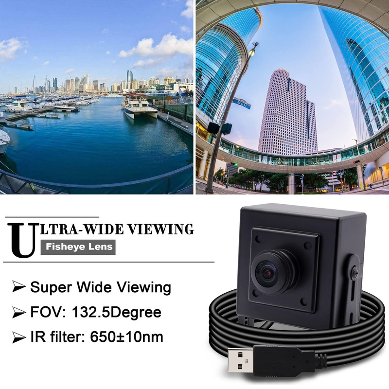 Svpro 8MP USB Camera Fisheye 180 Degree Ultra Wide Angle