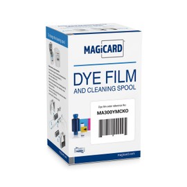 Genuine Magicard MA300YMCKO Color Ribbon for Enduro & Rio Printers,300 Images/roll