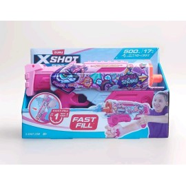 X-Shot Fast-Fill Pink Party Hyperload Water Blaster by ZURU (092026)