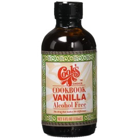 Cook's Cookbook Alcohol Free Pure Vanilla Flavor 4 oz