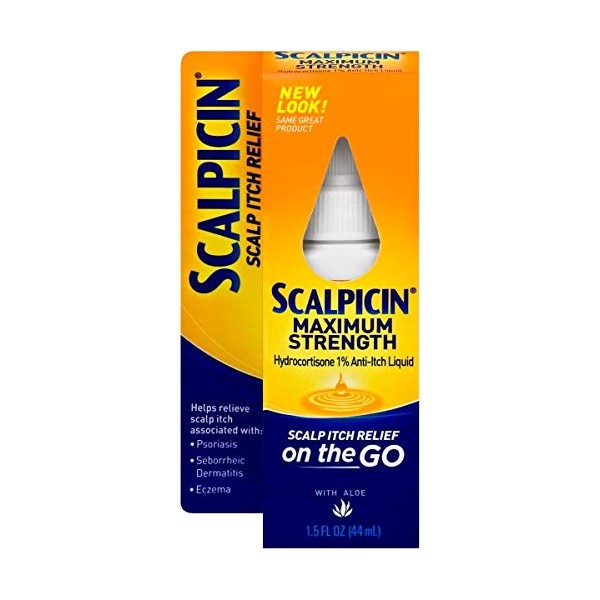 Scalpicin Scalp Itch Relief, 1.5 fl Oz. Maximum Strength (Pack of 2)
