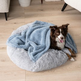 PetAmi Dog Blanket for Small Dogs Blue, Fluffy Soft Puppy Blanket, Sherpa Fleece Cat Blanket for Kitten Doggie, Calming Pet Blanket Throw for Couch Sofa Bed Washable, Small 24x32