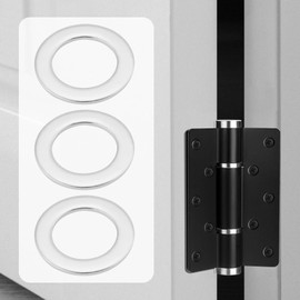 EMSea 30Pcs Flat Washers 304 Stainless Steel Round Door Hinge Washers Gasketfor Lifting Door Balanced Door Screws Bolts 10x16x1mm Silver